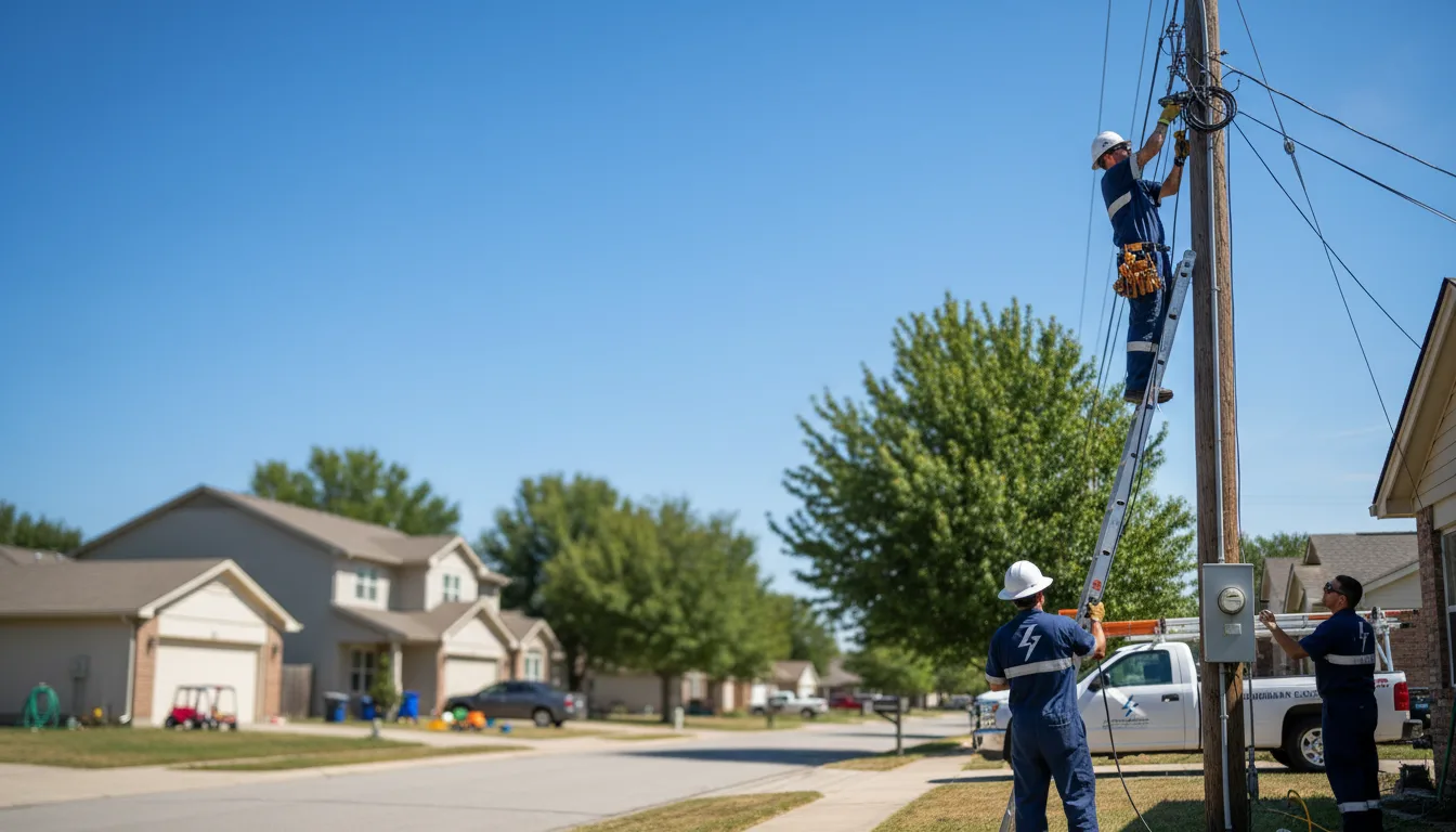 Residential electrician providing installation services in Cove City, NC